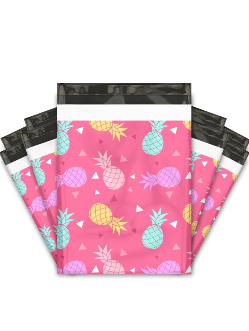 25ct, 10x13 PINEAPPLE POLY MAILERS